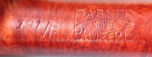 PARKER SUPER BRUYERE 191/F MADE IN LONDON ENGLAND 0 PAT.N° 116989/17